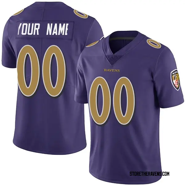 Men's Nike Baltimore Ravens Custom Team Color Vapor Untouchable Jersey ...