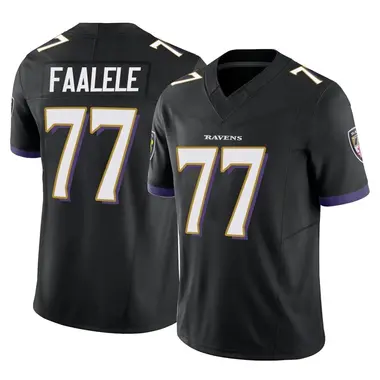 Top-selling Item] Baltimore Ravens Daniel Faalele 77 White Vapor Limited 3D  Unisex Jersey