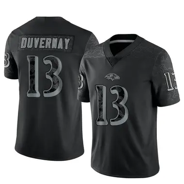 Devin Duvernay Men's Nike Black Baltimore Ravens Speed Machine Elite Custom Jersey