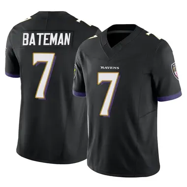 Nike Men's Baltimore Ravens Rashad Bateman #7 Purple Game Jersey