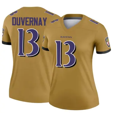 Women's Nike Devin Duvernay Black Baltimore Ravens Game Player Jersey Size: Medium