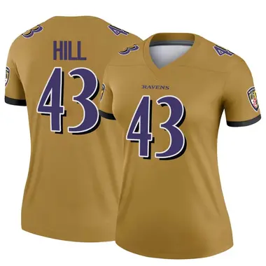 Justice Hill Baltimore Ravens Nike Women's Game Jersey